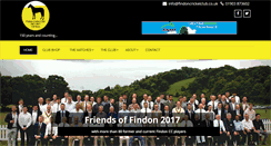 Desktop Screenshot of findoncricketclub.co.uk